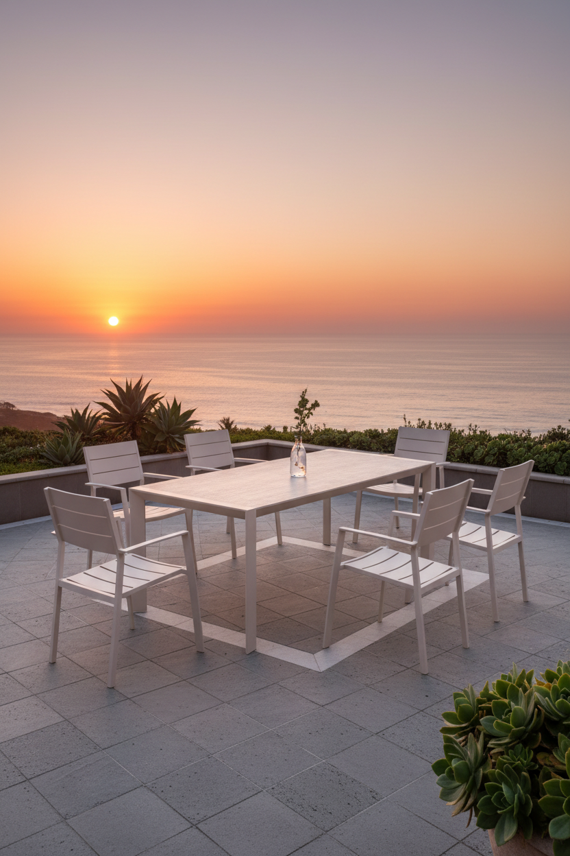 Vertical coastal dining set